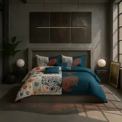 ARMONIA - Juego de cama cama Queen de 2 plazas diseño Trival Mariposa modelo 632