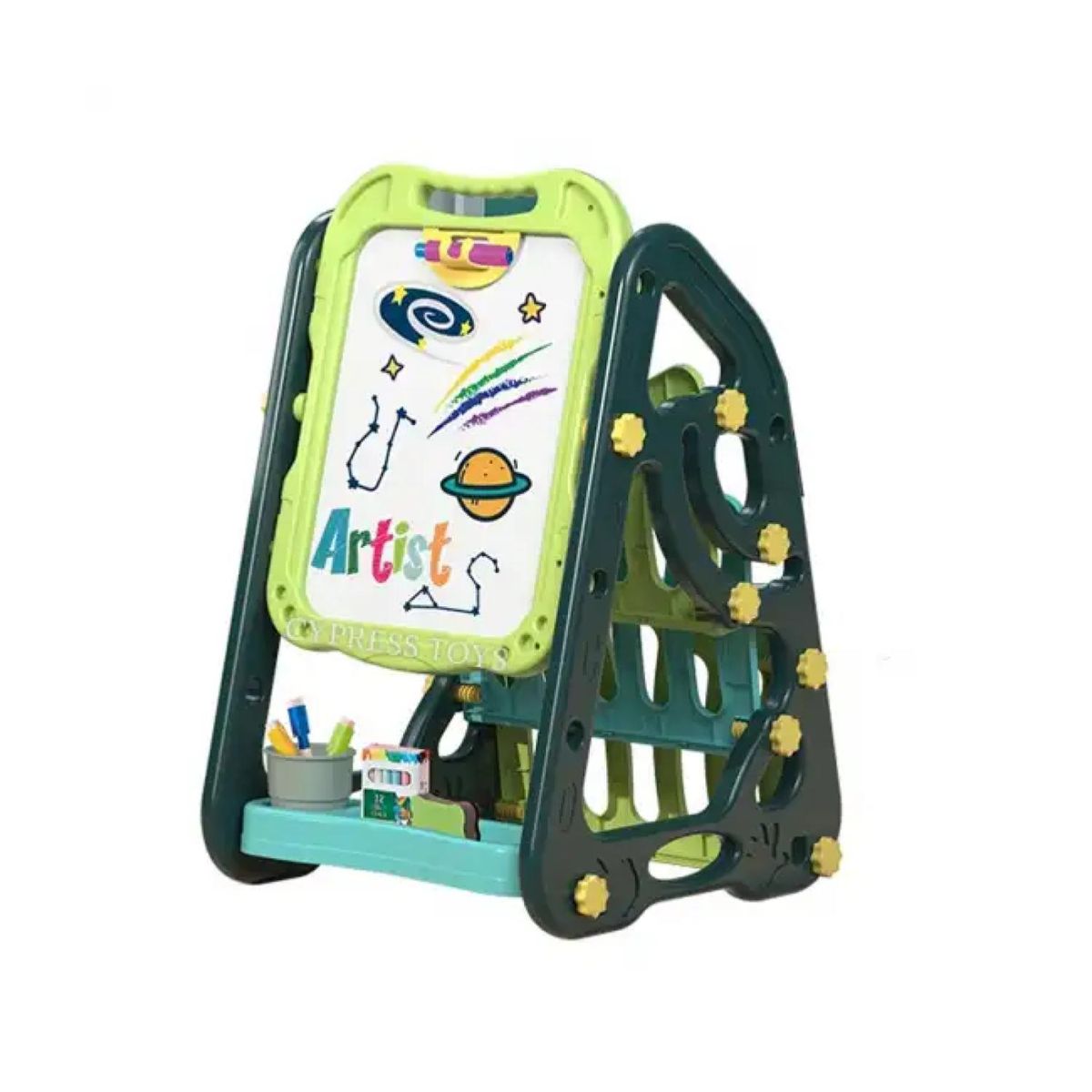 GENERICO - Juguete Pizarra Doble Reversible Acrilica Y Tiza Verde