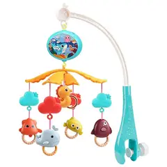 GENERICO - Juguete Movil Sonajero Infantil Con Luz Y Sonido Acuatico Celeste
