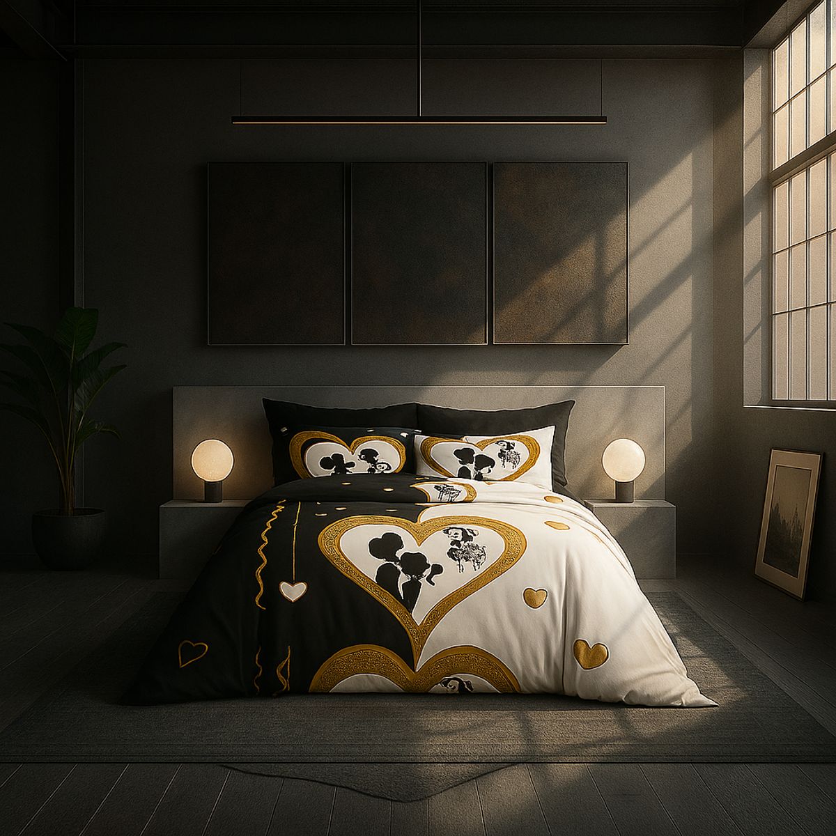 ARMONIA - Ropa de cama 2 plazas Queen diseño Celebracion modelo 621