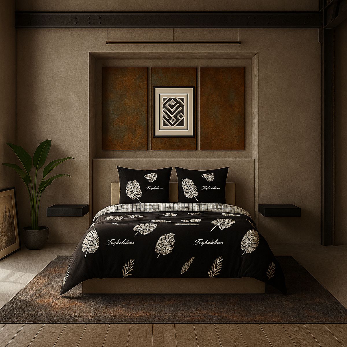 ARMONIA - Ropa de cama King 25 plazas diseño Queen Hojas modelo 629