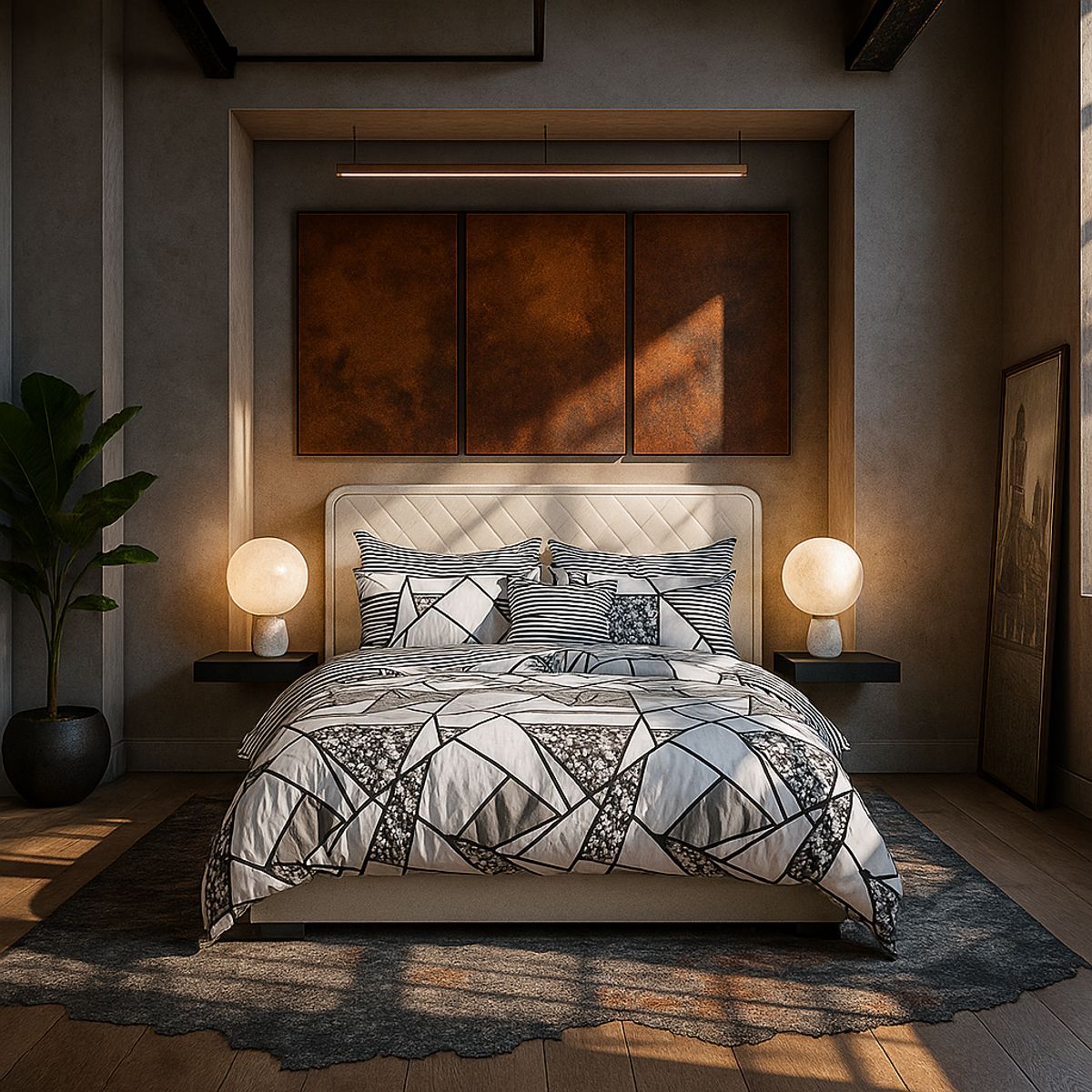 ARMONIA - Ropa de cama 25 plazas King diseño Queen Mosaico modelo 622