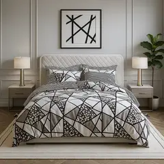 ARMONIA - Juego de cama Queen 2 plazas diseño Mosaico modelo 622