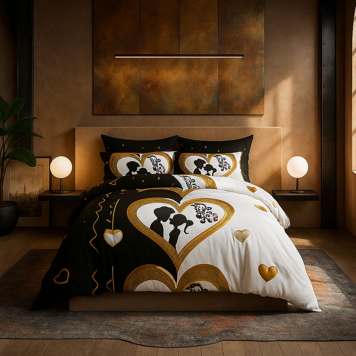 ARMONIA - Juego sabanas 2 plazas Queen diseño Celebracion modelo 621