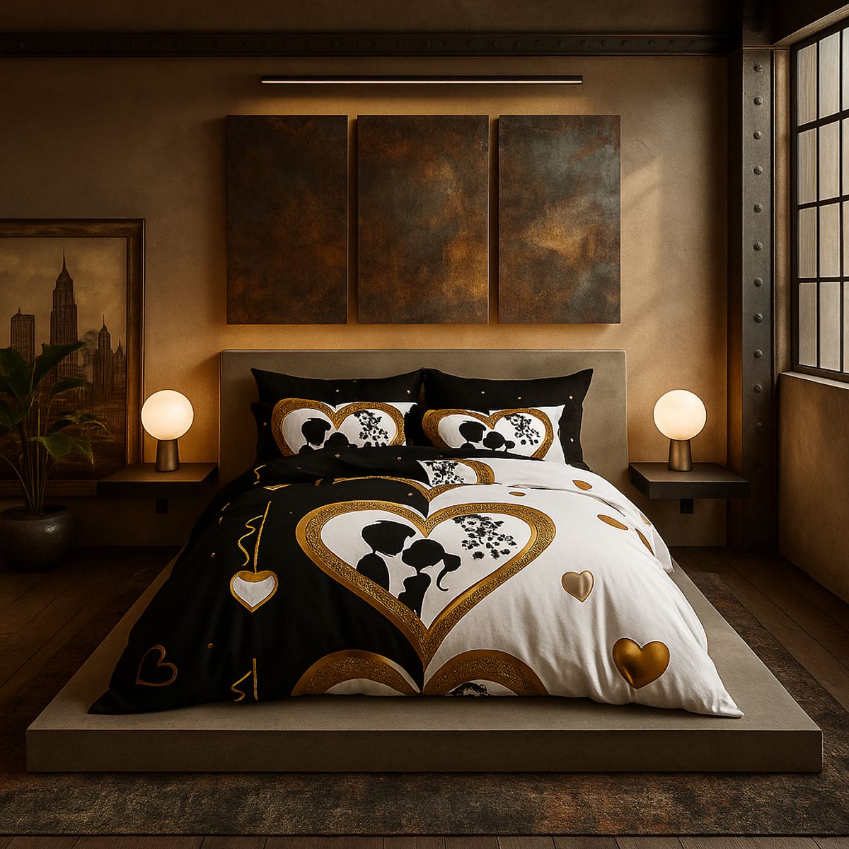 ARMONIA - Juego de cama cama King de 25 plazas diseño Queen Celebración 621