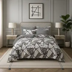 ARMONIA - Ropa de cama King 25 plazas diseño Queen Mosaico modelo 622