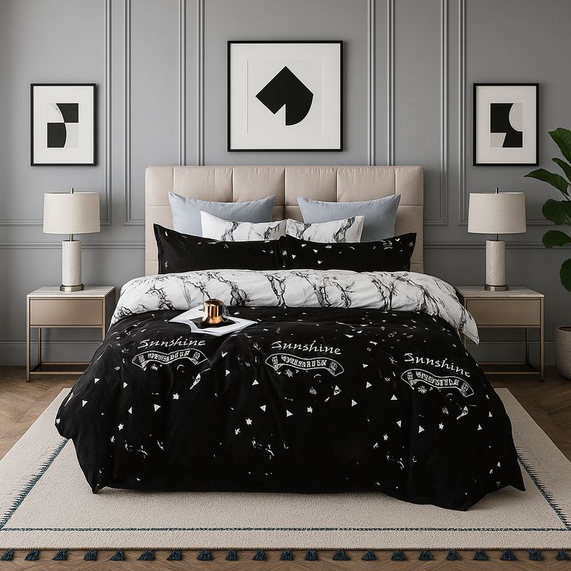 ARMONIA - Ropa de cama cama Queen de 2 plazas diseño Plazas Queen Sunshine 646