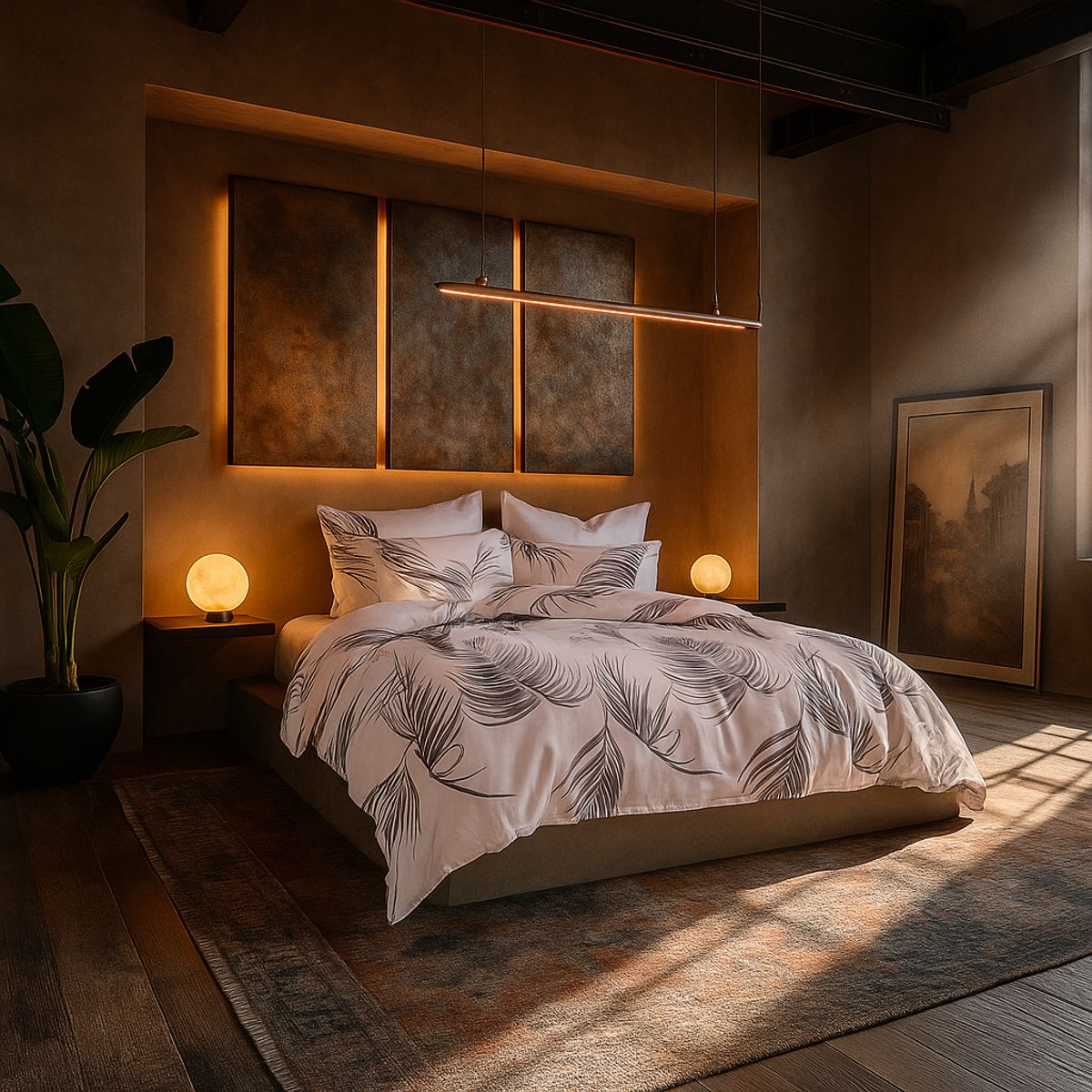 ARMONIA - Set de sábanas 2 plazas Queen diseño Tropical modelo 640