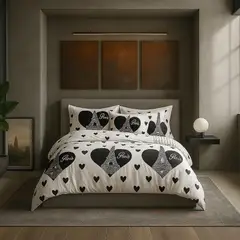 ARMONIA - Juego de sábanas 2 plazas Queen diseño Torre Paris modelo 633