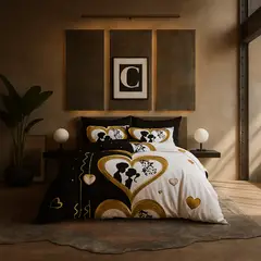 ARMONIA - Ropa de cama cama Queen de 2 plazas diseño Celebracion modelo 621