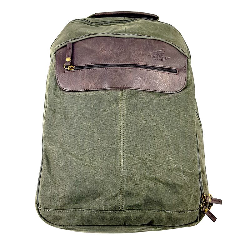 TOPWOLF - Mochila Backpack Canvas Verde Oliva 958-2