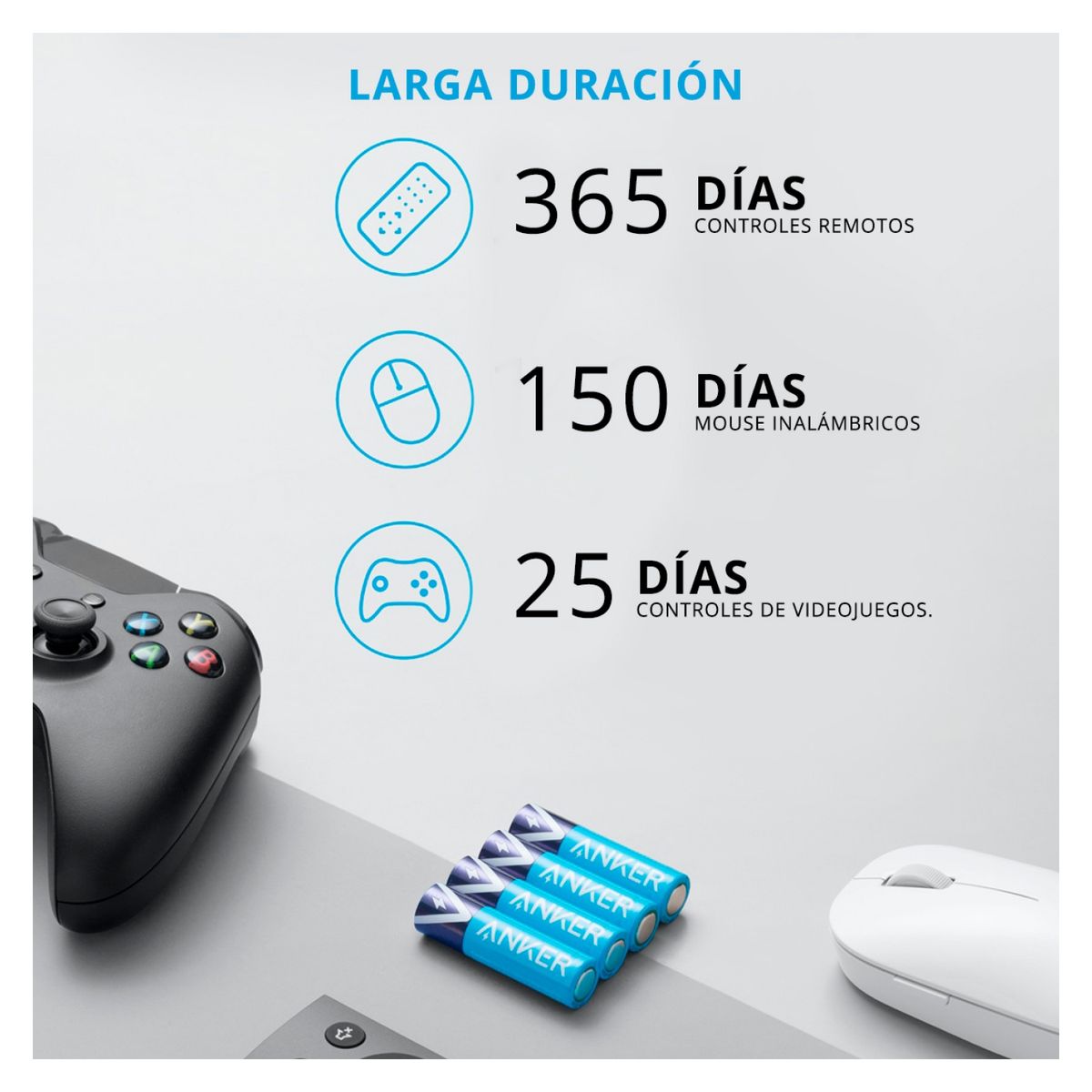 ANKER - Pilas Anke Alcal Aa 8-Pack Anker