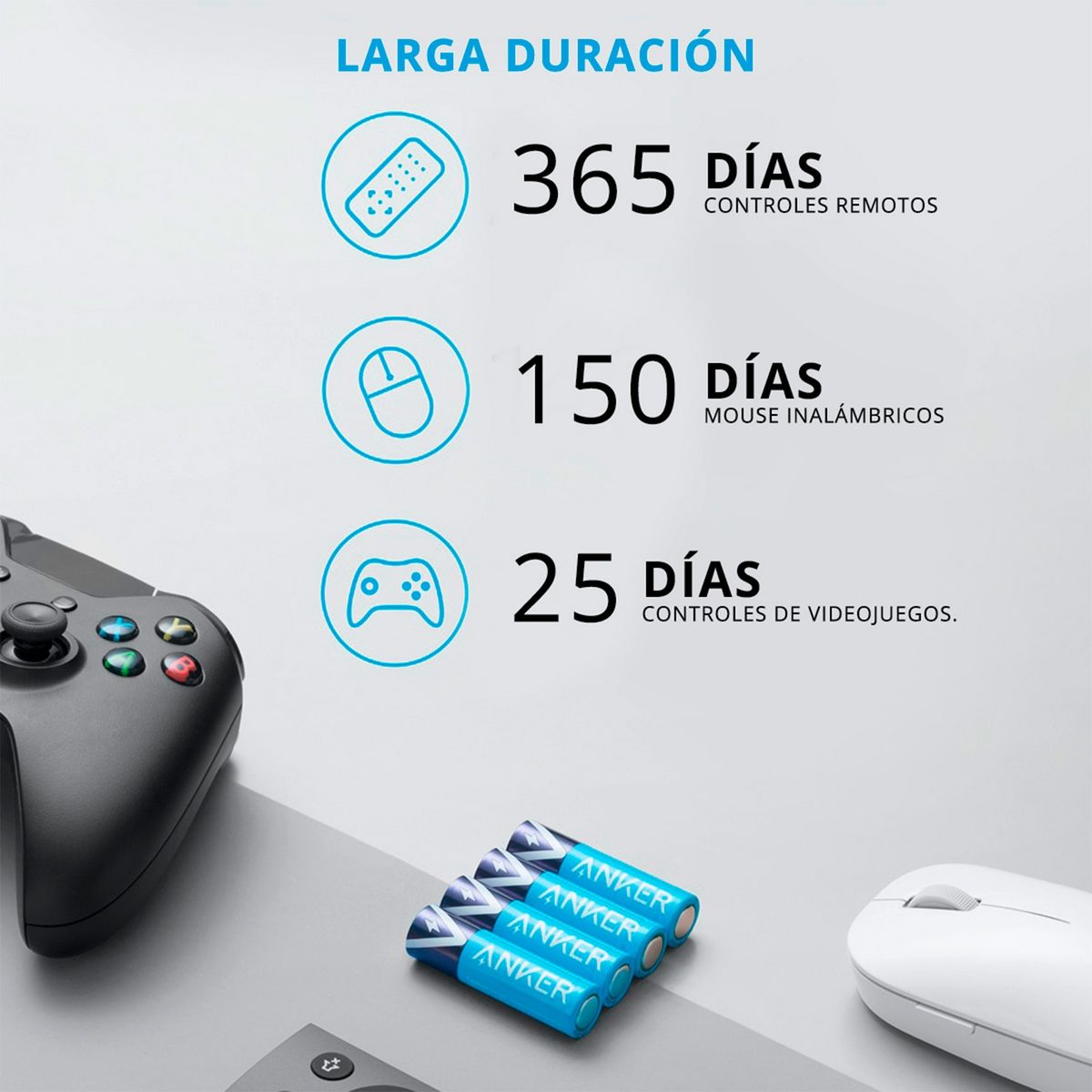 ANKER - Pilas Anke Alcal Aa 24-Pack Anker