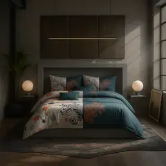 ARMONIA - Ropa de cama cama Queen de 2 plazas diseño Trival Mariposa modelo 632