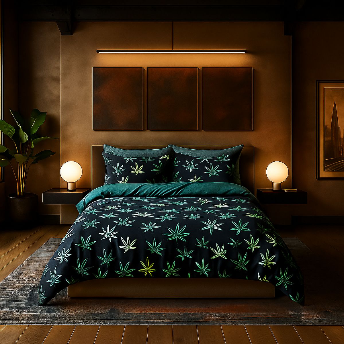 ARMONIA - Ropa de cama 2 plazas Queen diseño Canavis modelo 643