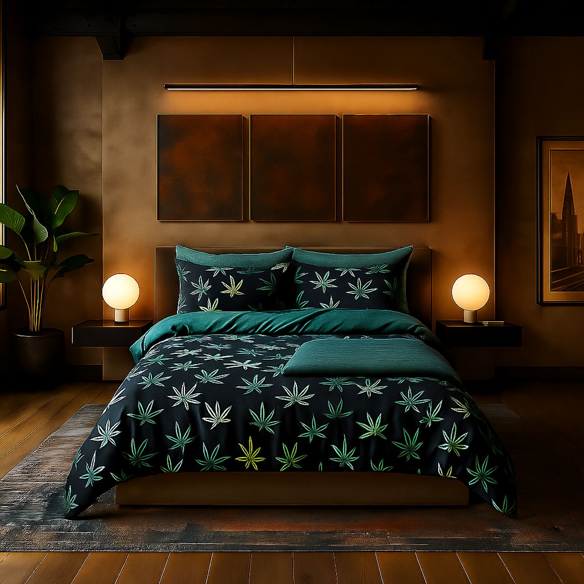 ARMONIA - Juego de cama cama King de 25 plazas diseño Queen Canavis modelo 643