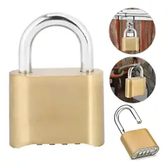 GENERICO - Candado Clave Inoxidable 4 Dígitos Exterior Waterproof 78mm