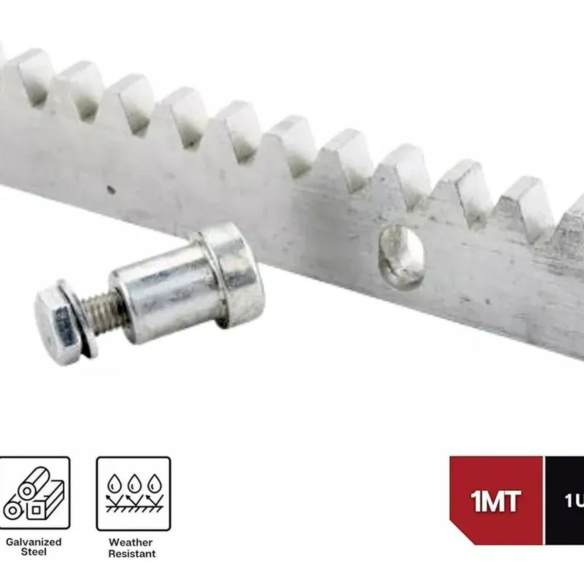 GENERICO - 1m De Cremallera De Metal Para Veloti Motor Portón Corredizo