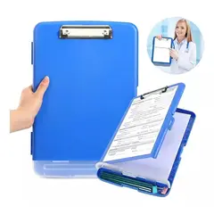 GENERICO - Carpeta A4 Portapapeles De Portapapeles Con Almacenamiento