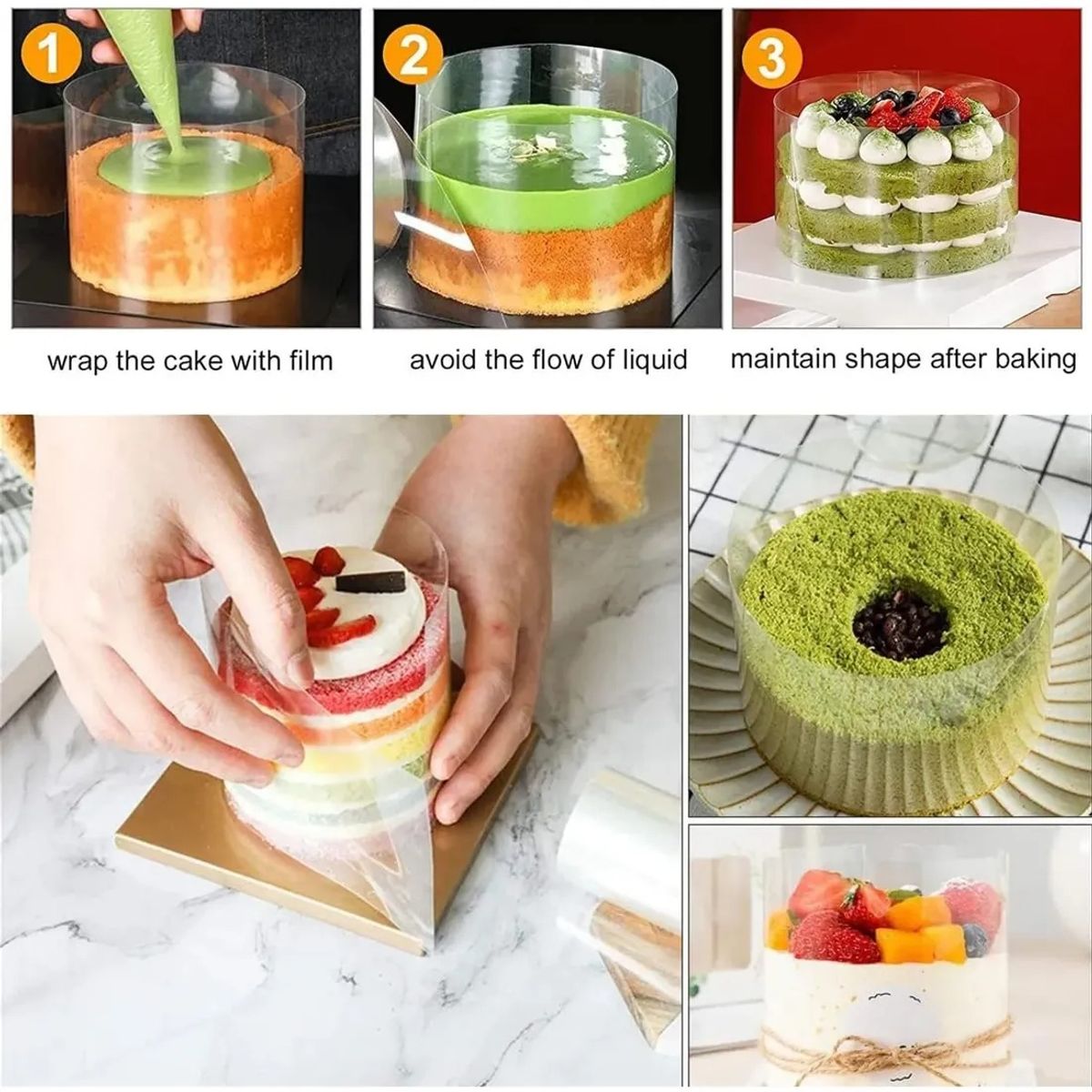 GENERICO - Dureza Rollo Acetato Repostería10 Cm Largo 60 M