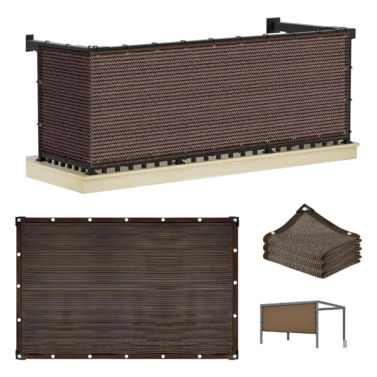 GENERICO - 3x4m Lona De Malla De Sombra Red Bloqu Tasa De Sombreado 95%