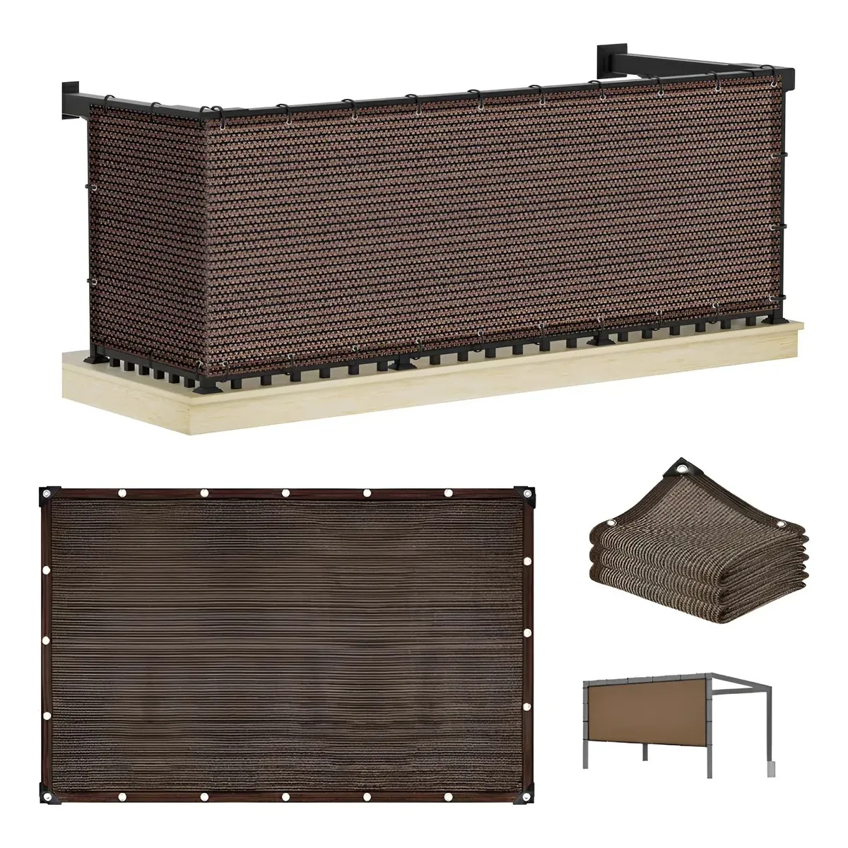 GENERICO - 3x4m Lona De Malla De Sombra Red Bloqu Tasa De Sombreado 95%