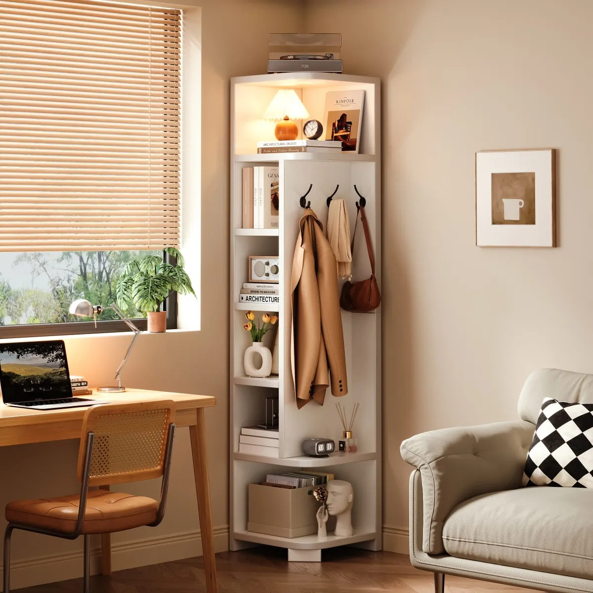 GENERICO - Repisa Organizador Estante Esquinero 180x30x30cm