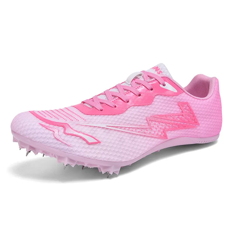 DANWEILE - Zapatillas de running con clavos para exteriores para hombre y mujer