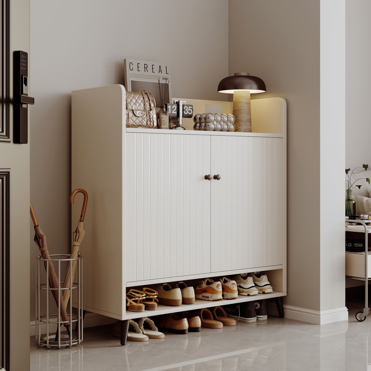 GENERICO - Zapatero Organizador Mueble Con Puerta 80x35x100