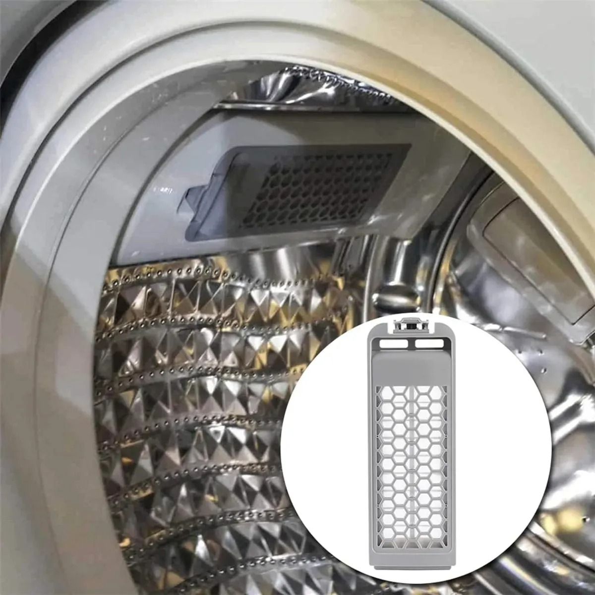 GENERICO - 2 Filtros Pelusas Lavadora Para Samsung 17-19kilos