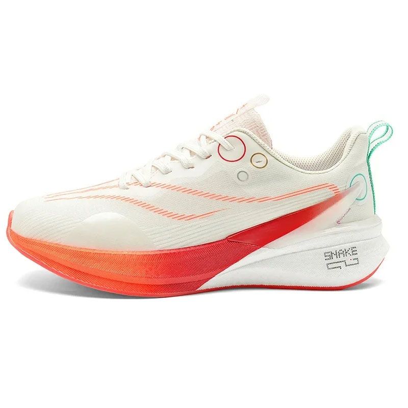 DANWEILE - zapatillas deportivas transpirables con fricción de sonido-Blanco+Rojo