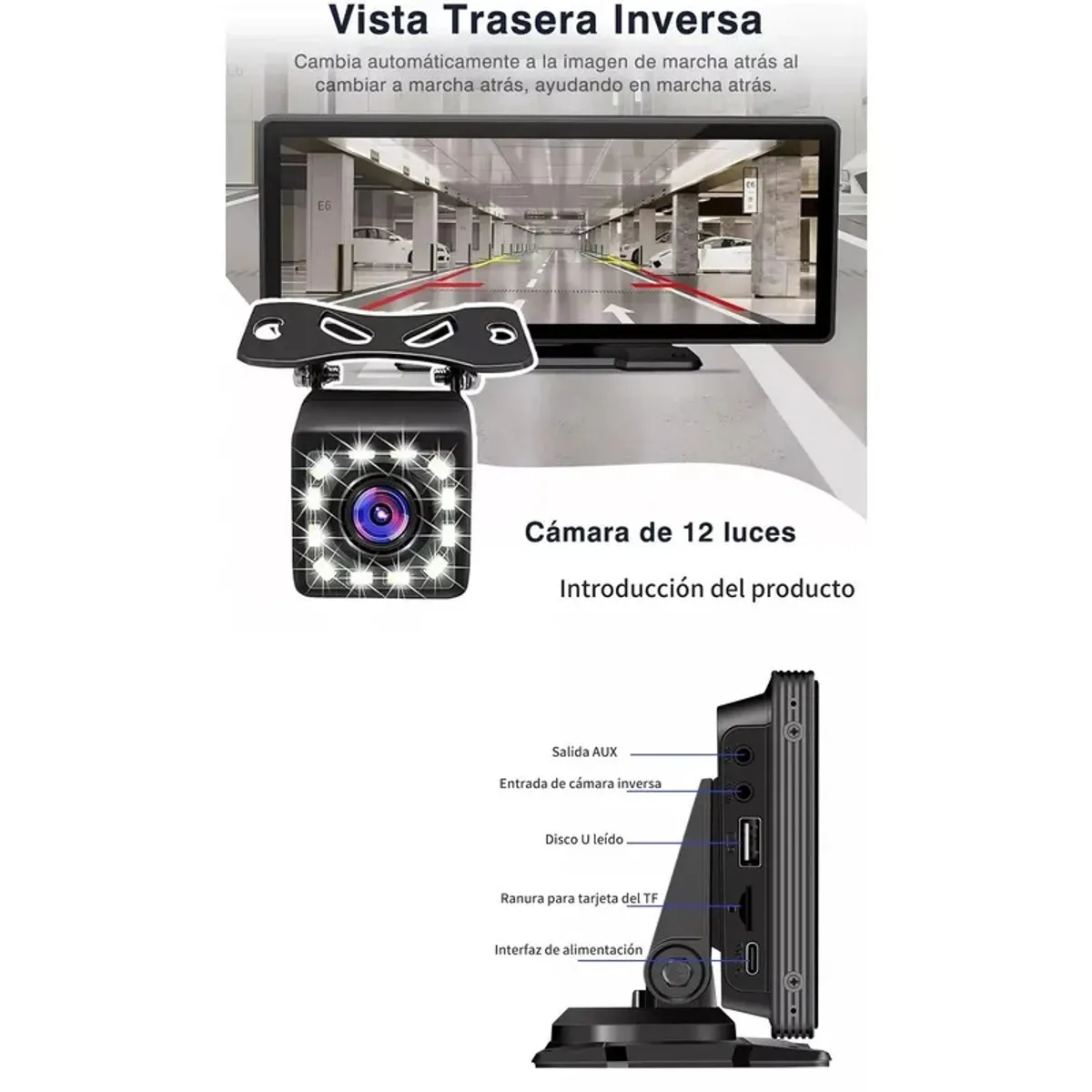 GENERICO - Estéreo Inalámbrico Para Coche 10 Para Carplay Android Auto