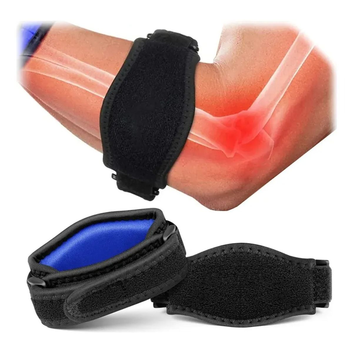 GENERICO - Pack X2 Soportes Codo Para Epicondilitis Y Tendinitis
