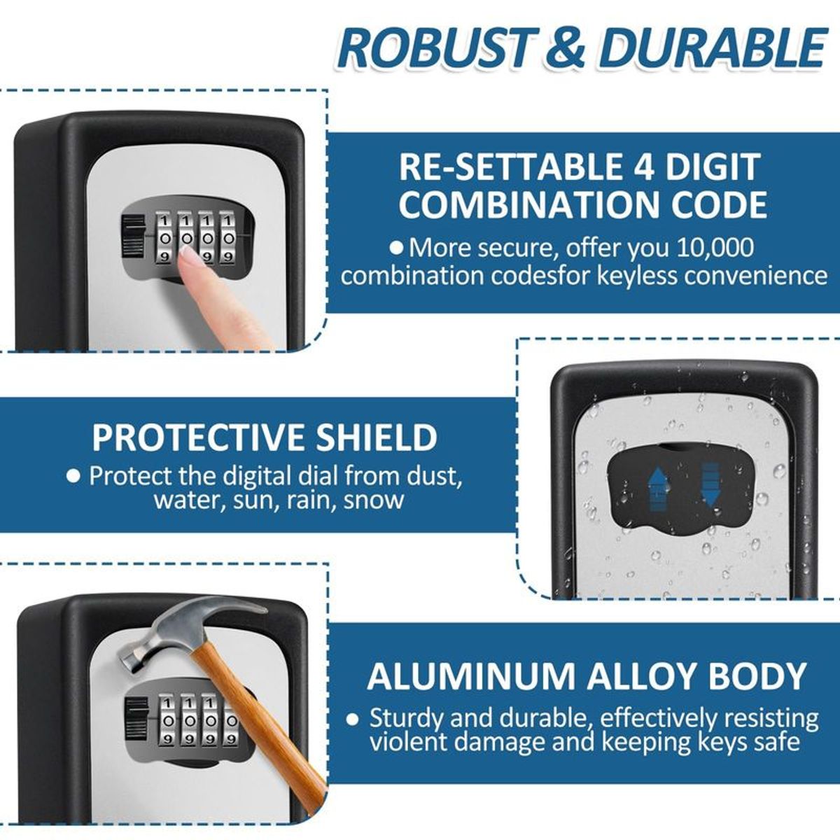 GENERICO - Caja Seguridad Para Llaves Con Clave