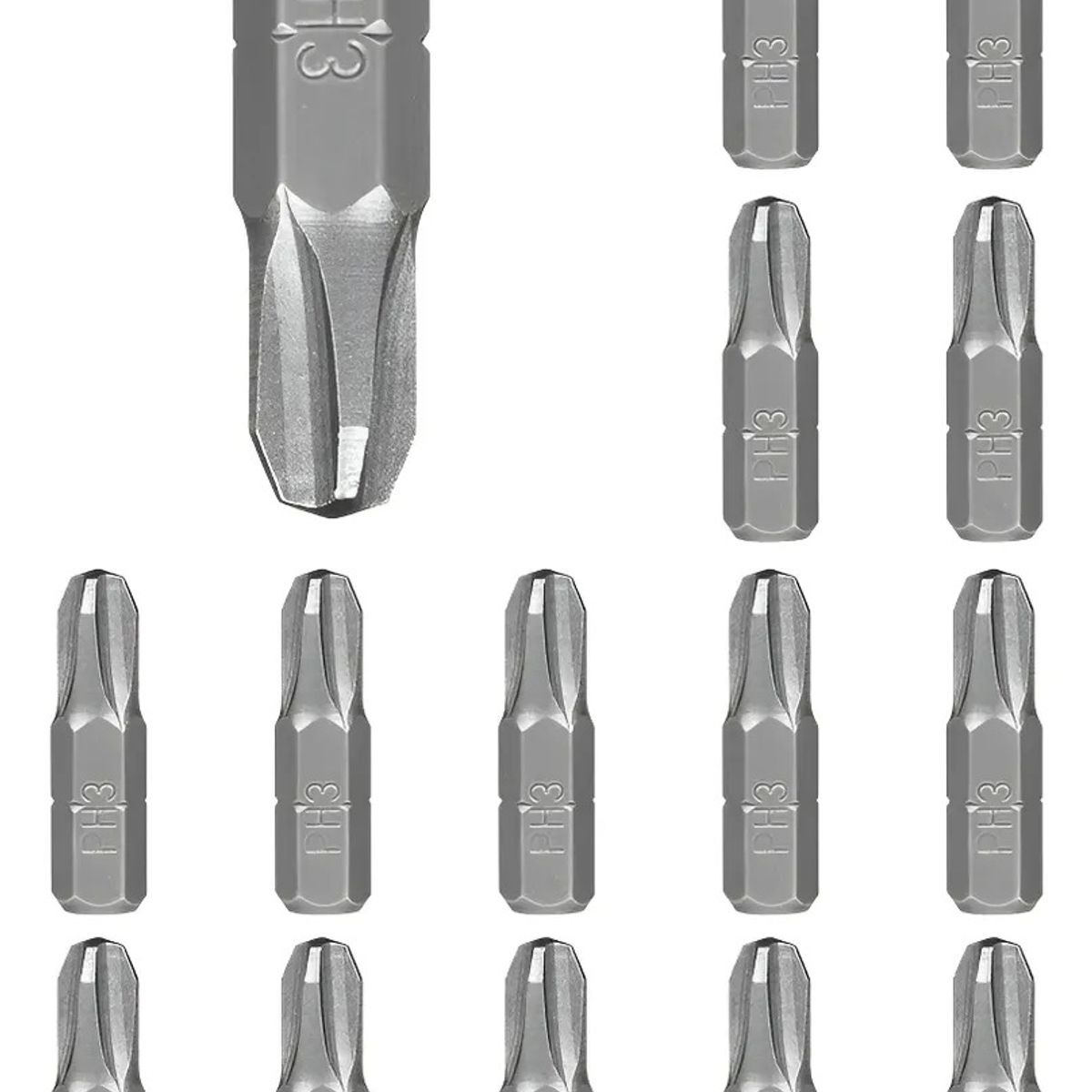 GENERICO - Puntas Destornillador Ph3 25mm (pack 20 Un)