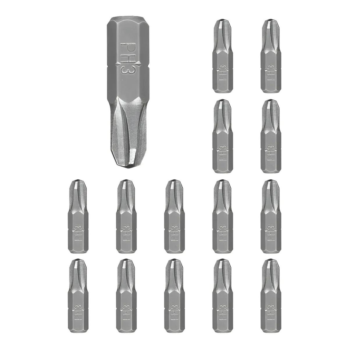 GENERICO - Puntas Destornillador Ph3 25mm (pack 20 Un)