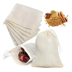 GENERICO - Pack 10 Bolsas Saquito Crea Biodegradable Reusable 20x30cm