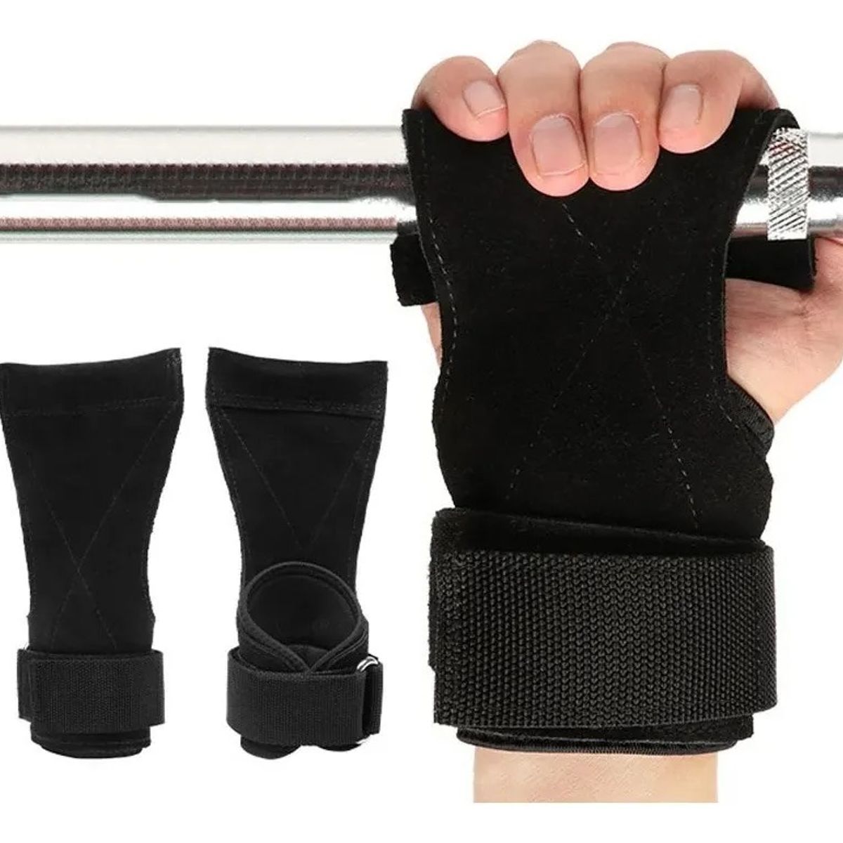 GENERICO - Calleras De Cuero Para Pesas Crossfit Calistenia El Par