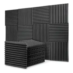 GENERICO - 12x Espuma Acústica Aislante Alta Calidad 30x30x25cm