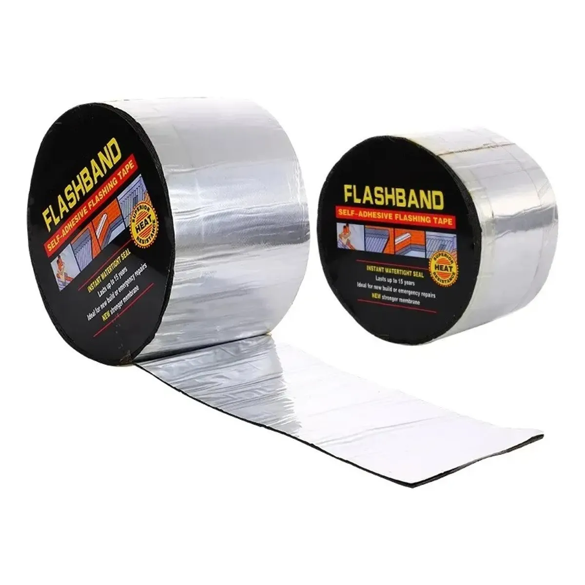 GENERICO - Cinta Sellador Techo Impermeable Aluminio Asfalto Betún 10m