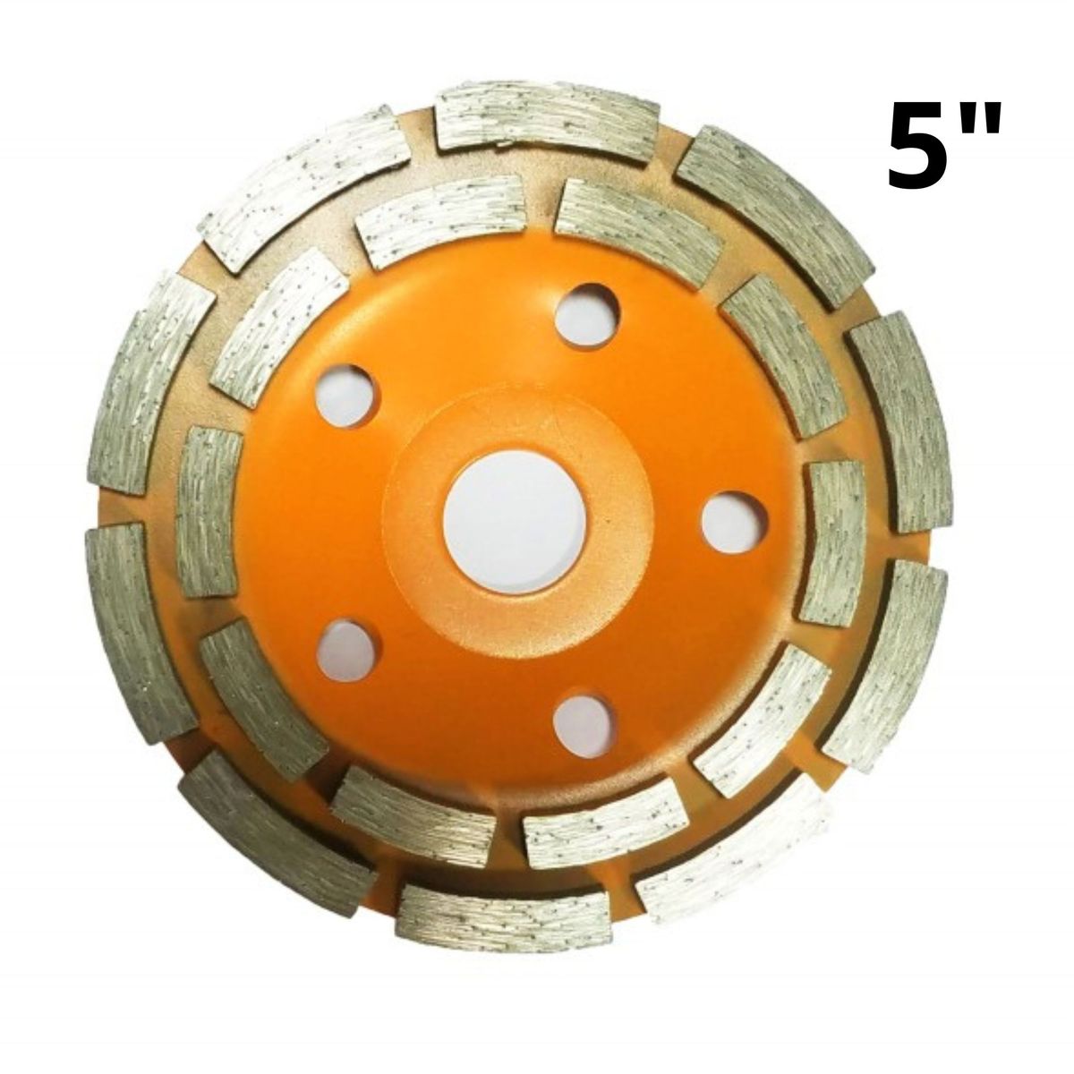 GENERICO - Copa Diamantada Doble Segmento Hormigon concreto marmol 5"  - Abrastone