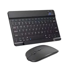 IRM - Kit Teclado + Mouse Bluetooth Inalámbrico iPad Tablet Teléfono PC TV