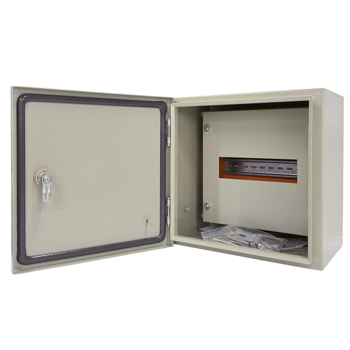 GENERICO - Gabinete Tablero Metálico Eléctrico 300x300x200 1 puerta chasis Ip65