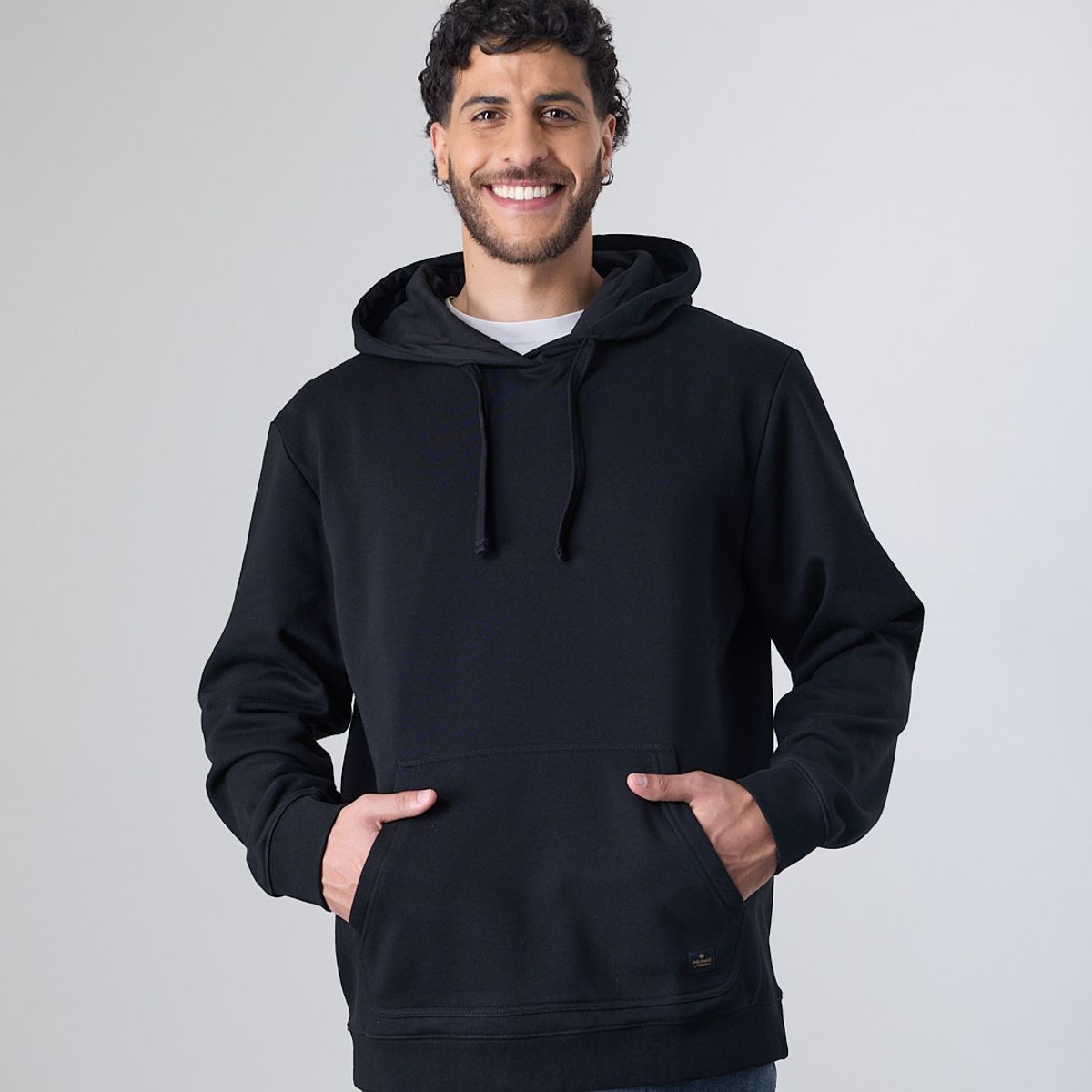 POLEMIC - Poleron Hombre Franela Canguro sin cierre Relax XV7705 Polemic