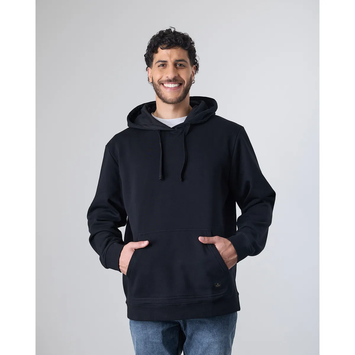 POLEMIC - Poleron Hombre Franela Canguro sin cierre Relax XV7705 Polemic