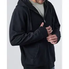 POLEMIC - Poleron Hombre Franela con cierre Gorro XV7706