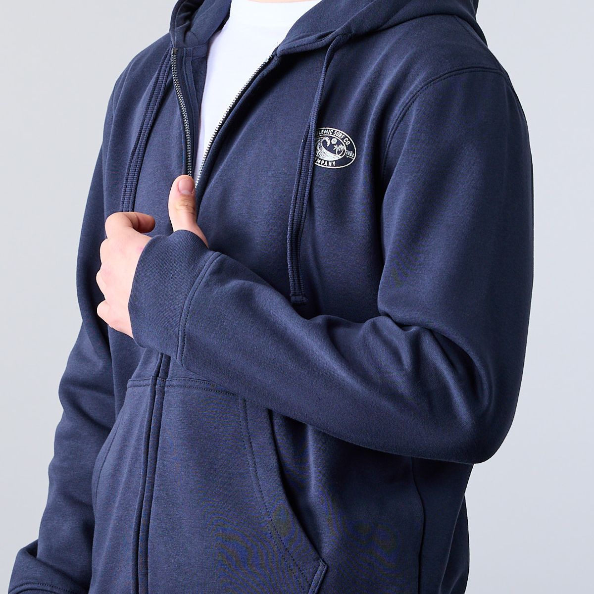 POLEMIC - Poleron Junior Franela con cierre Gorro XV7306 Polemic