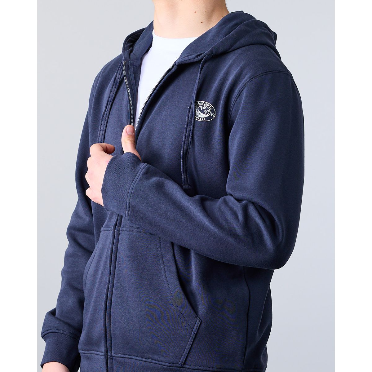 POLEMIC - Poleron Junior Franela con cierre Gorro XV7306 Polemic