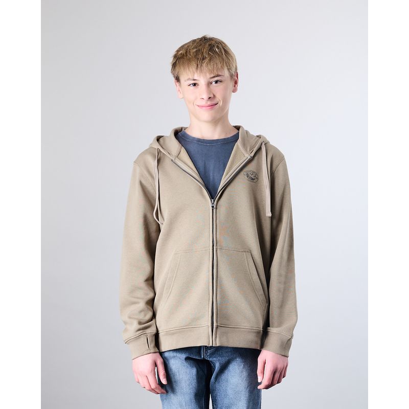 POLEMIC - Poleron Junior Franela con cierre Gorro XV7306 Polemic