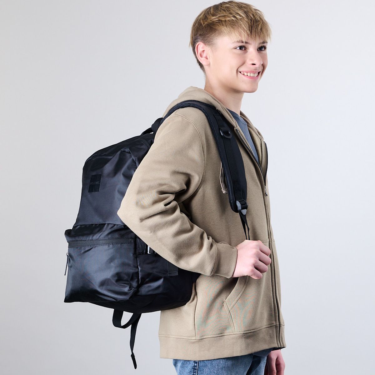 POLEMIC - Poleron Junior Franela con cierre Gorro XV7306 Polemic